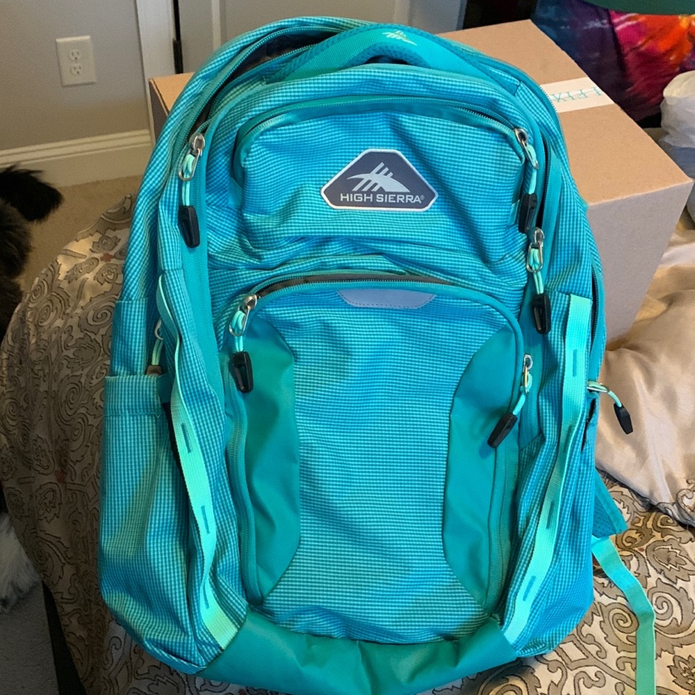 Like new high Sierra school backpack - seafoam green